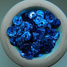 Iný materiál - Flitre lomené 6mm (Modrá s hologramom) - 15246275_