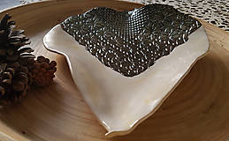 Nádoby - Moonshine Leaf mini keramicky tanier - 15244760_