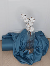 Textil - Bavlnený satén š.240cm - petrolejovo-modrý - 15245570_