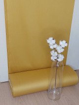 Textil - Bavlnený satén š.240cm - horčicovo-žltý - 15245583_