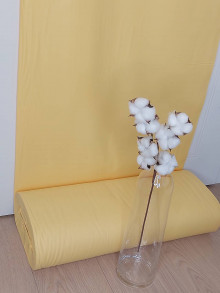 Textil - Bavlnený satén š.240cm - vanilkovo-žltý - 15245692_