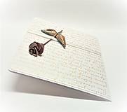Papiernictvo - Pohľadnica ... ruža - 15248737_