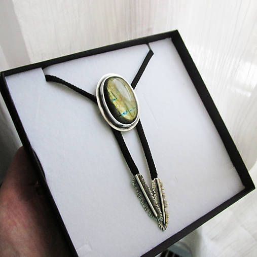 Pánske doplnky - Bolo Tie / sťahovacia kravata - 15246936_