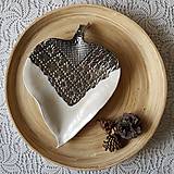 Nádoby - Moonshine Leaf mini keramicky tanier - 15246430_