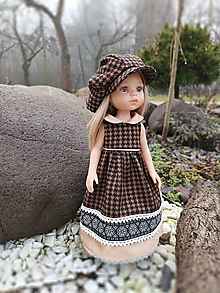 Hračky - Šaty s baretkou pre bábiku Paola reina 32 cm  - 15249807_