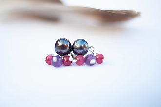 Náušnice - Strieborné perlové náušnice - 15249336_