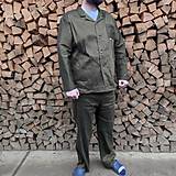 Pánske oblečenie - Pánske ľanové pyžamo (rôzne farby) - 15249744_