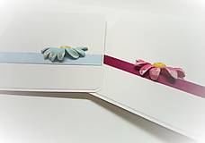 Papiernictvo - Pohľadnica ... kvetinka  (v ružovom) - 15252986_