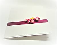 Papiernictvo - Pohľadnica ... kvetinka  (v ružovom) - 15253045_