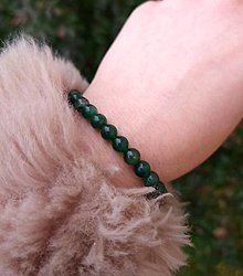 Náramky - Náramok Tanzurín Emerald (smaragdový) so striebrom - 15252364_