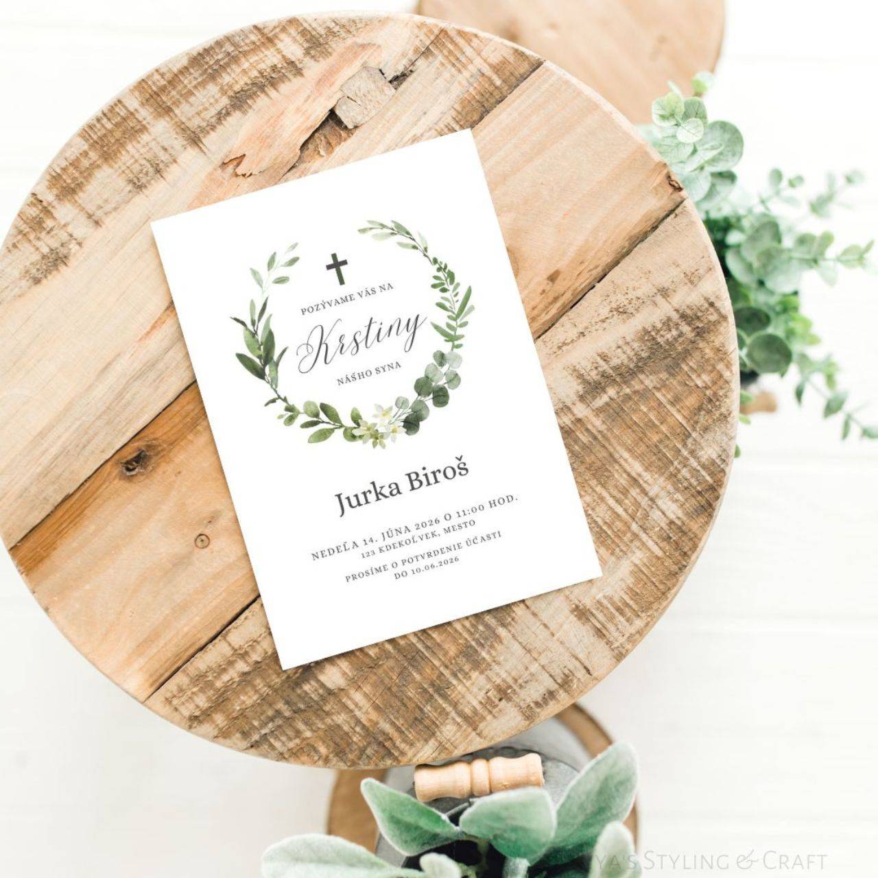 Krstiny - elegantné