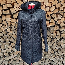 Bundy a kabáty - Dámsky kombinovaný zimný kabát - 15252597_