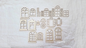 Dekorácie - výrezy na želanie...okná a dvere na domčeky - 15254220_