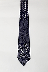 Pánske doplnky - kravata folk "modrotlač" rôzne varianty - 15253832_