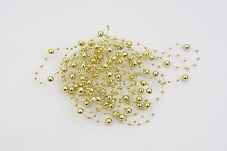 Korálky - Zlaté perličky - 15255070_