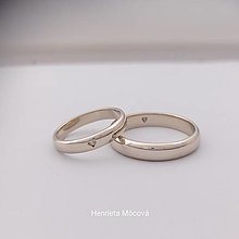 Prstene - minimalistické obrúčky (Zlaté gravírované) - 15257338_