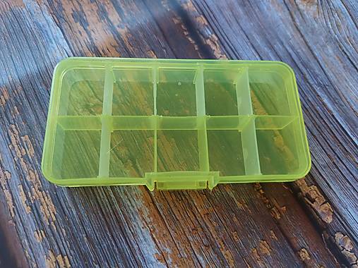 Plastová krabička na korálky, očká, nošteky, gombíky...