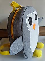 Detské tašky - Detský ruksak tučniak - 15260222_