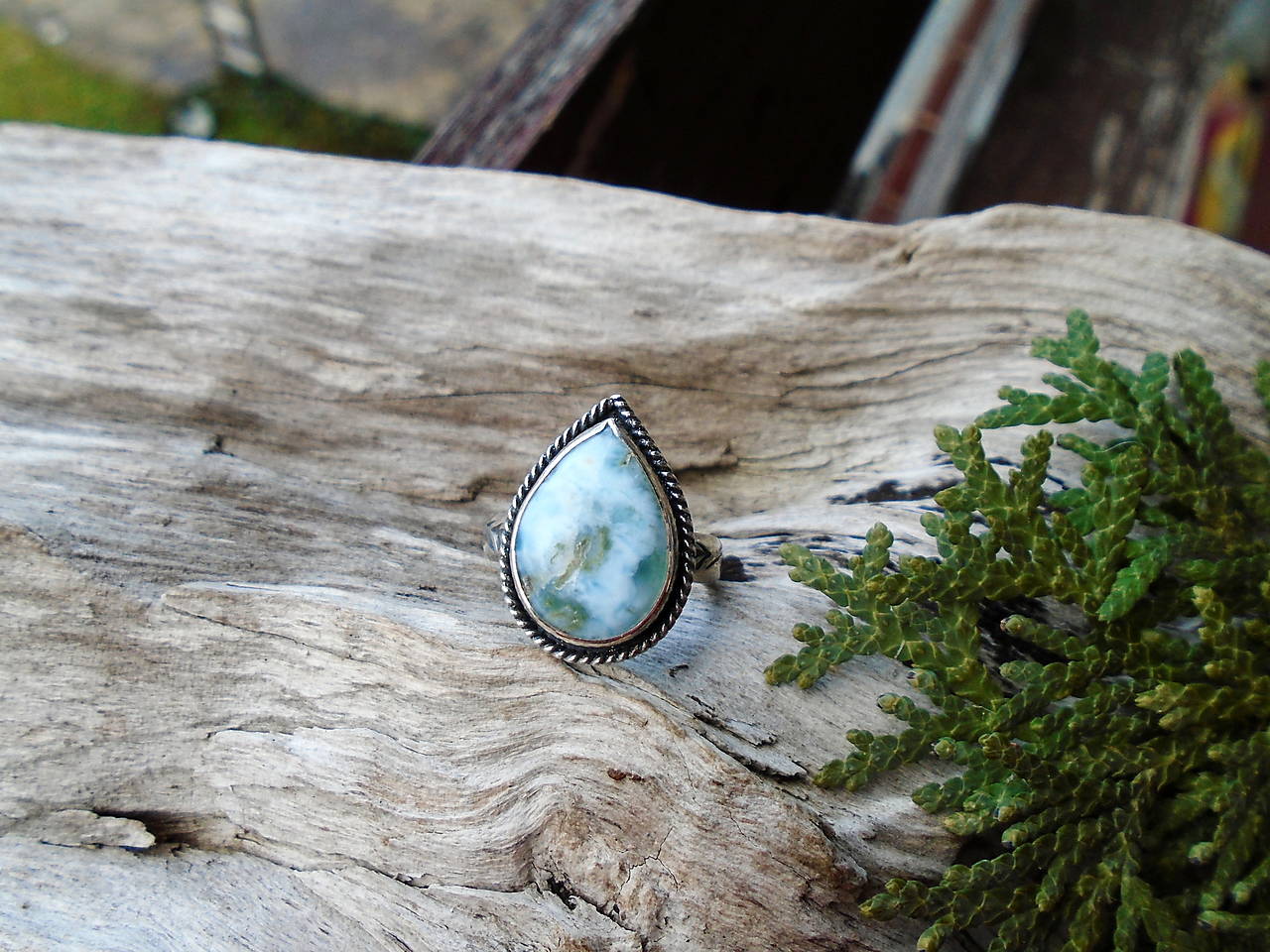 Strieborny prsteň Ag 925 Larimar