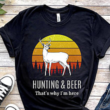 Topy, tričká, tielka - Tričko pre poľovníka, poľovník, poľovnícke trická, poľovnícke tričko, tričká pre mužov, pánske tričko s potlačou - 15259953_