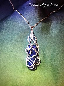 Náhrdelníky - Náhrdelník s lapis lazuli a sodalitom - 15260398_