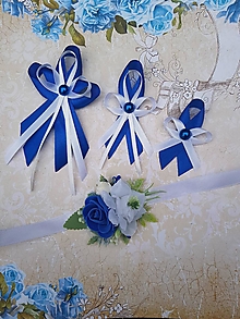 Svadobné pierka - pierka kráľovská modrá - 15262876_