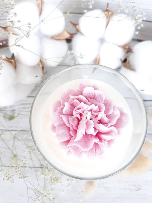 Sójové sviečky - kvet ruže (Útulný domov)