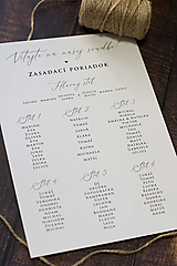 Papiernictvo - Zasadací poriadok "Minimal" - 15263520_
