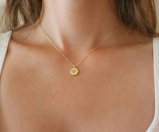  - Pozlátený náhrdelník s Polárkou (gold filled retiazka) (Délka řetízku 42 cm) - 15262502_
