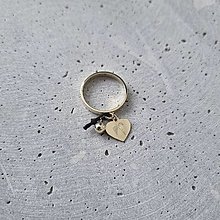 Prstene - Personalizovaný prsteň - 14k zlato - 15267644_