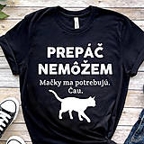 Topy, tričká, tielka - Tričko s mačkou, tričko s mačkami, tričko s potlačou mačiek, mačka, mačky, mačička, tričko pre ženy, darček pre ženu - 15266414_