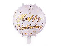 Polotovary - Nafukovací balónik Happy Birthday - 15265356_