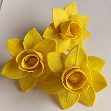 Polotovary - Jarné kvietky - narcisy (žlté kvety v balení) - 15267155_
