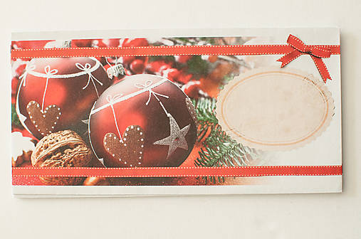 Papier - Obálka " Tradičná červená" DL - 15269179_