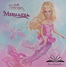 Papier - Detské servítky na decoupage I. (Barbie  - Mermaidia) - 15269000_