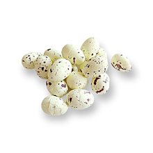 Polotovary - Polystyrenové dekoračné vajíčka 5 ks - Krémové H2733 - 15270021_