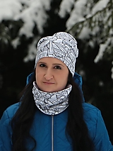 Čiapky, čelenky, klobúky - Slovensko bieločierne čiapka, nákrčník alebo set - 15276844_