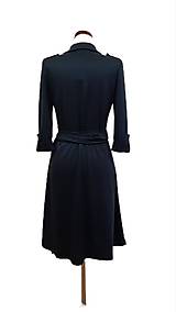 Šaty - Zavinovacie šaty tmavomodré - 15275302_