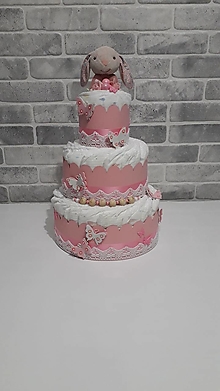 Detské doplnky - Plienková torta - trojposchodová - 15273955_