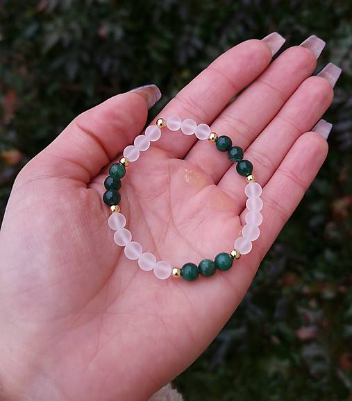 Náramok Tanzurín Emerald a Krištáľ