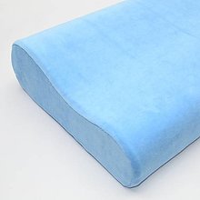 Úžitkový textil - Modrý velúr/plyš - obliečka na anatomický vankúš - 15273663_