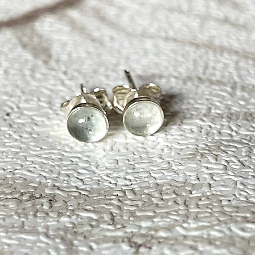 ZĽAVA 20% Aquamarine Ag925 Earrings / Strieborné napichovačky s akvamarínom