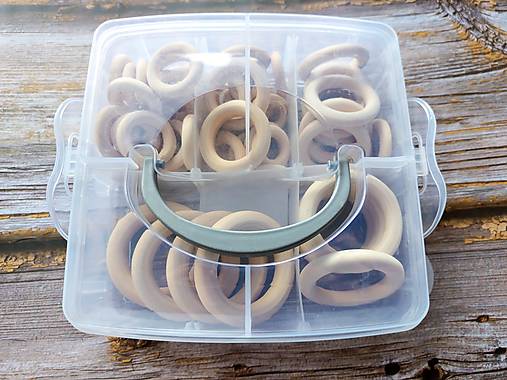 Celá sada drevených krúžkov (54ks)