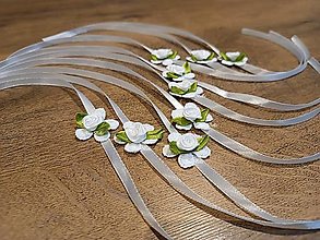 Náramky - Greenery kvetinové náramky pre svadobné družičky - 15278198_