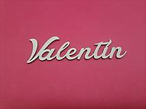 Valentínsky nápis Valentín