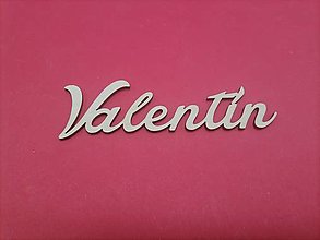 Dekorácie - Valentínsky nápis Valentín - 15279475_