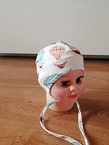 Detské čiapky - Novorodenecká čiapka balóny - 15278049_