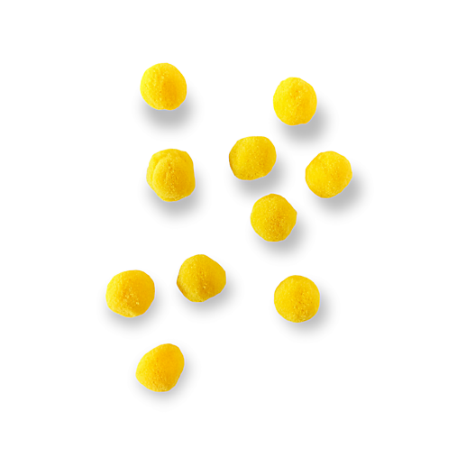 Polotovary - Plyšové POM POM guličky 10 ks - Žlté H11302 - 15279526_