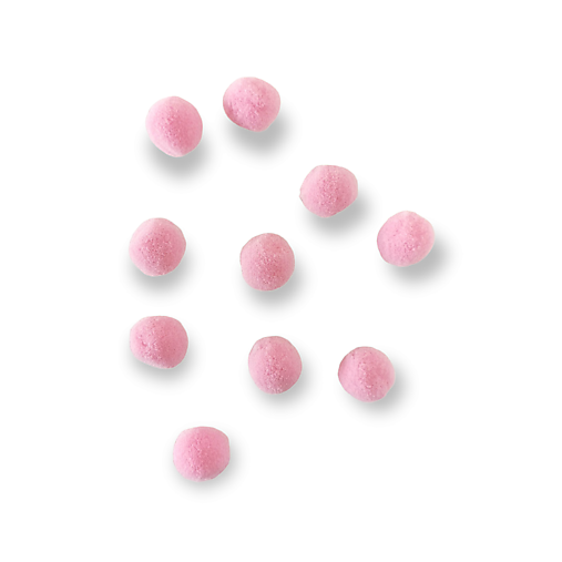 Polotovary - Plyšové POM POM guličky 10 ks - Ružové H11306 - 15279544_