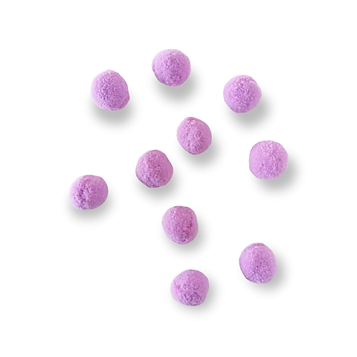 Polotovary - Plyšové POM POM guličky 10 ks - Fialové H11324 - 15279563_